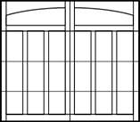 garage door design courtyard wind load -model-912-arched