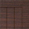 red walnut wood grain  designer steel garage doors