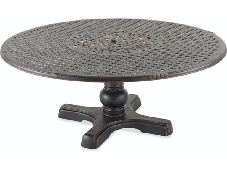 Dining Table With Inlaid Lazy Susan, 72 Inch Round Patio Table