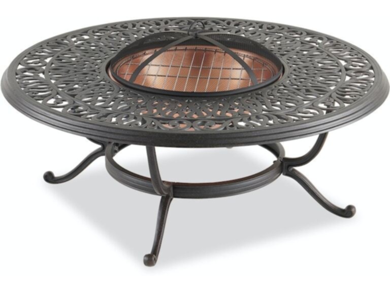 Outdoor Patio Cadiz Aged Bronze Cast Aluminum 48 In D Fire Pit Coffee Table 3522400 Chair King