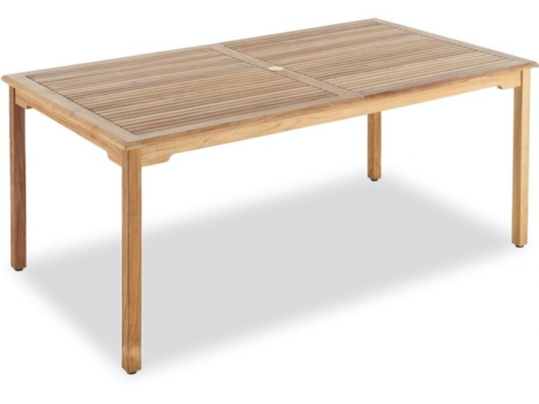Outdoor Patio Camden Natural Stain Solid Teak 71 X 39 In Dining Table 1462539 Chair King - Teak Patio Table Plans