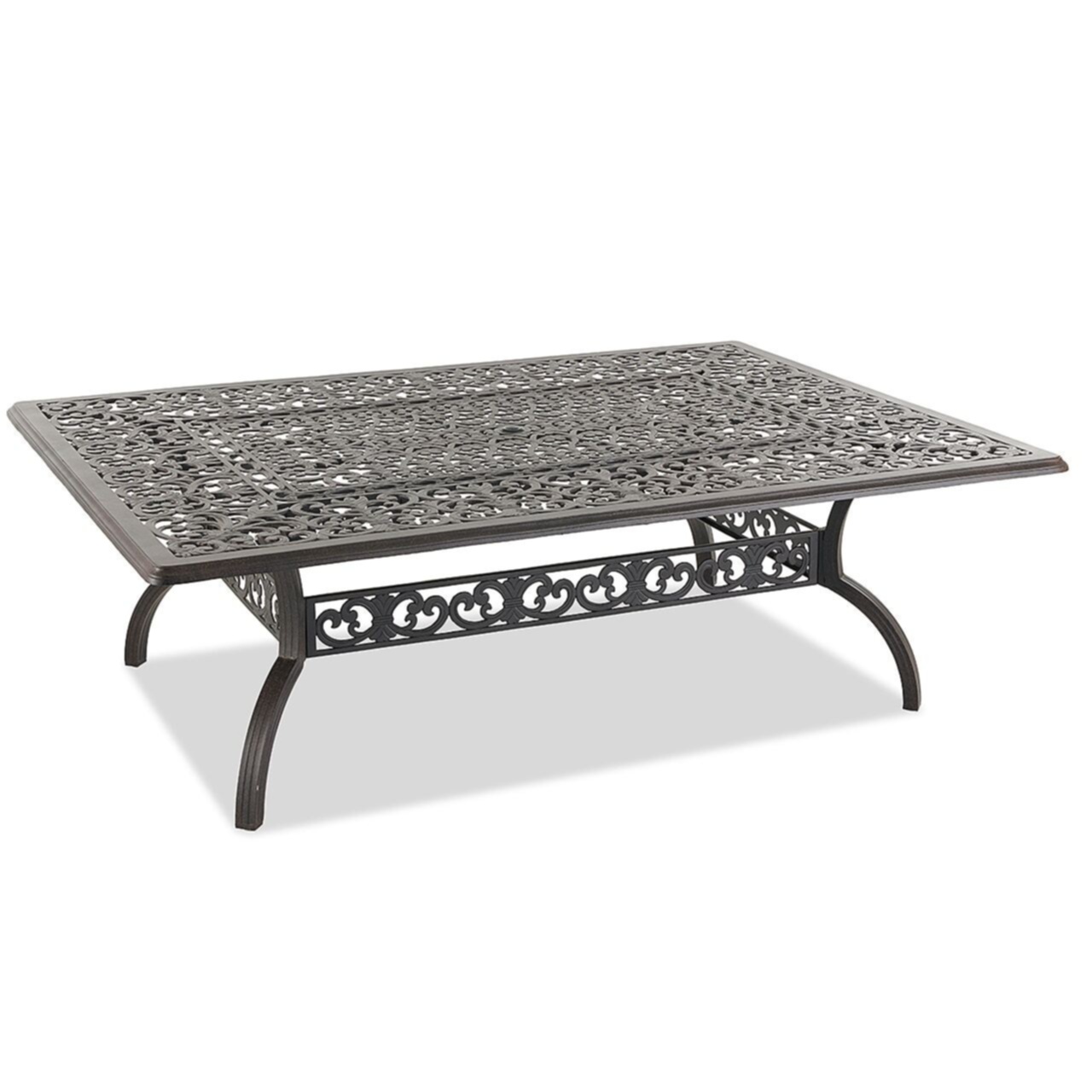 Home Cast Aluminum Coffee Table Modern Contemporary Traditional Rectangle Water Resistant
