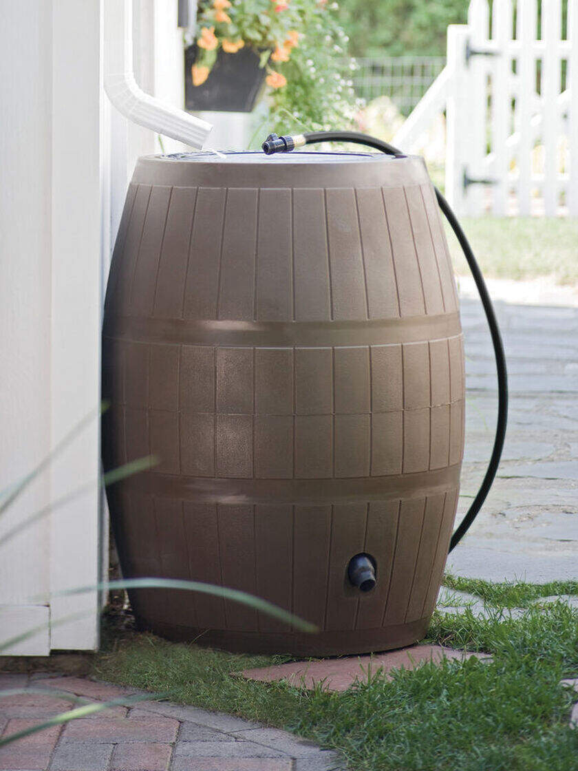 Gardeners Supply Company 4-Port Deluxe Rain Barrel