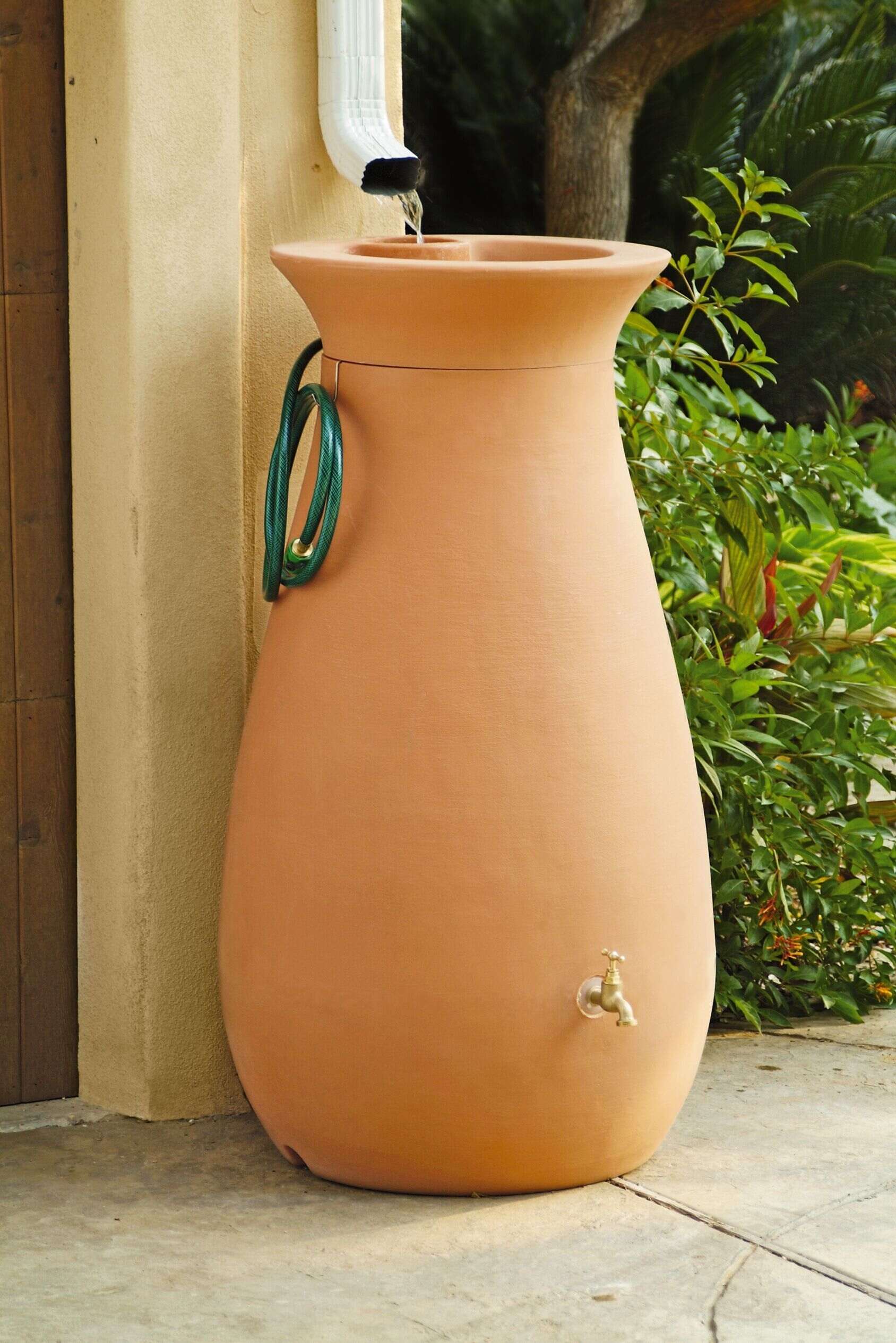 Sandstone Urn Style Rain Barrel Direct from manufacturer 