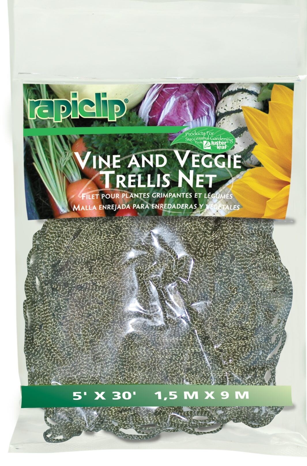 Support for Climbing, Fruits, Vegetables and Flowers Ross Trellis Netting 5 feet x 30 feet White Garden Netting