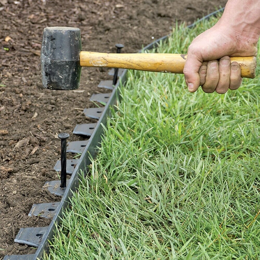 how to install landscape edging rubber plastic how to install landscape edging rubber plastic