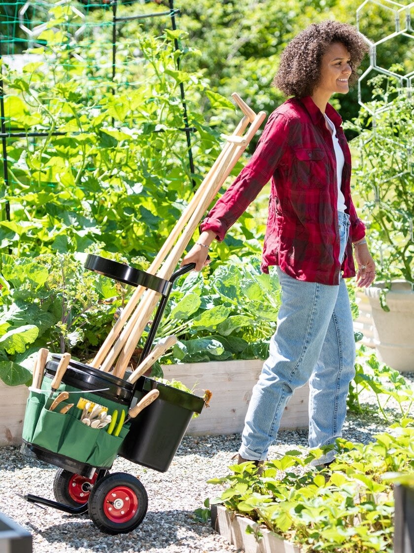 Premium Garden Tools Set Gardening Heavy Duty Kit Storage Tote Bag Organizer New 