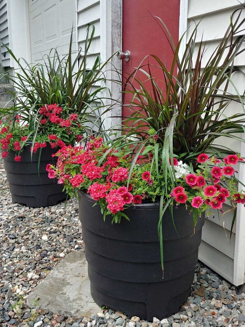 Self Watering Planter Pot for Outdoor Indoor Herb Plants Red 