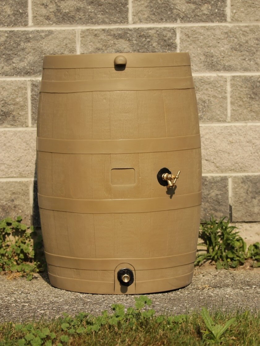 Gardeners Supply Company 4-Port Deluxe Rain Barrel