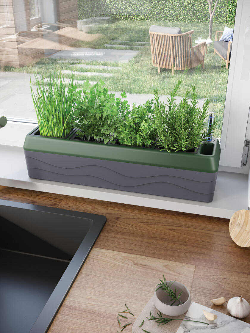 Herb Wooden Windowsill Crate/Trough/Garden/Planter 