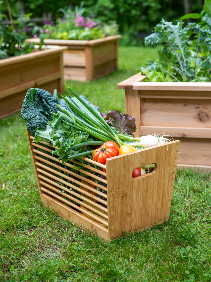Gardening Basket Home & Living Outdoor & Gardening Garden Gloves & Aprons 