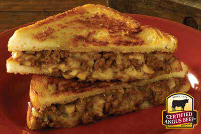 Toasty Grilled Beef And Cheese Sandwiches