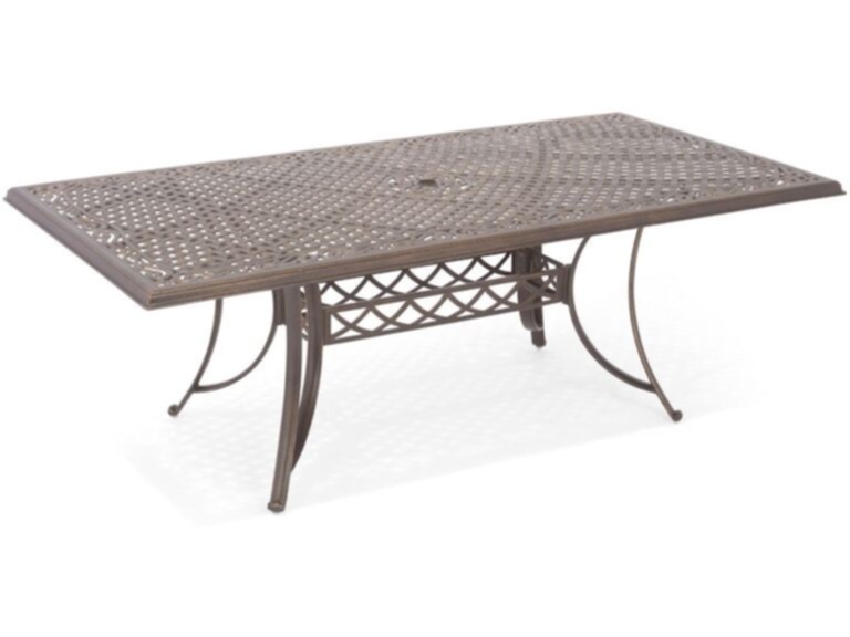 Outdoor Patio Carlsbad Black Gold Cast, 60 X 42 Dining Table