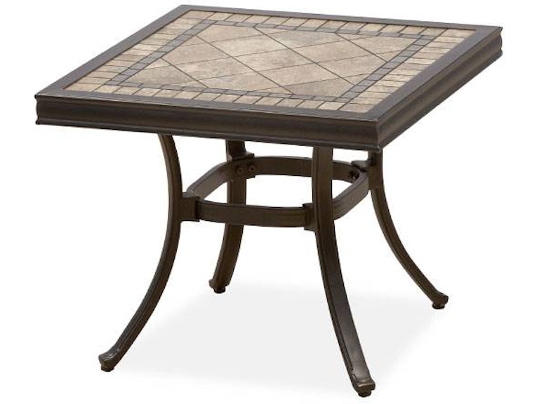 Cordoba Stone Top 22 X In End Table, Stone Top Patio Furniture
