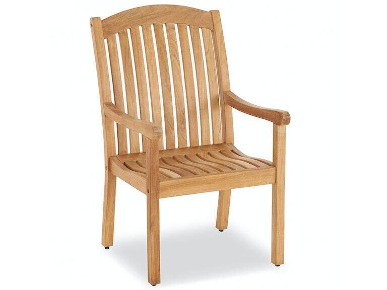 Eastchester Solid Teak Dining Arm Chair, Solid Teak Outdoor Furniture