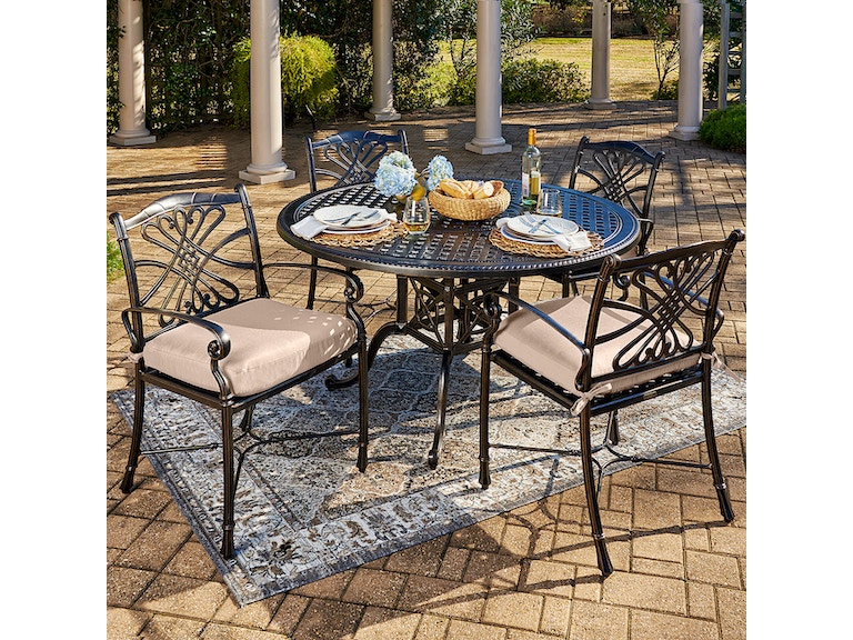 Melrose Midnight Gold Cast Aluminum, Great Gatherings Outdoor Furniture