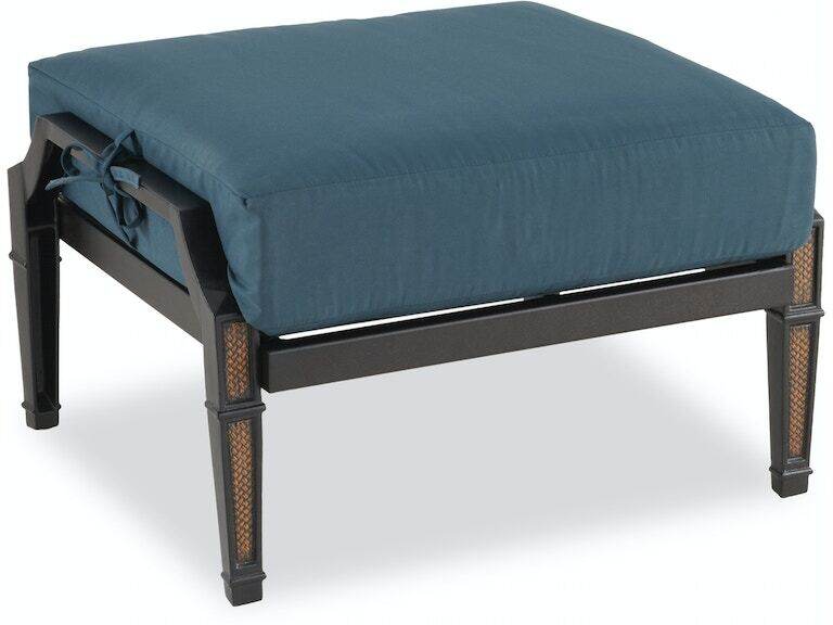 Outdoor Patio 26 X 25 5 In Navy, Outdoor Furniture Ottoman Cushions