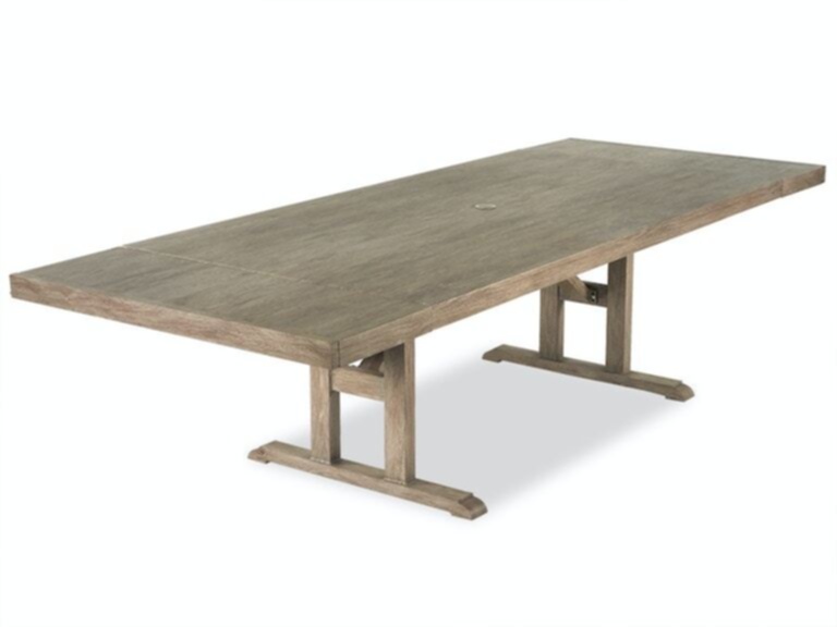 Outdoor Patio Tangiers Faux Wood Aluminum 84 112 X 44 In Extension Dining Table 7890219 - Faux Wood Tabletop Patio Dining Table