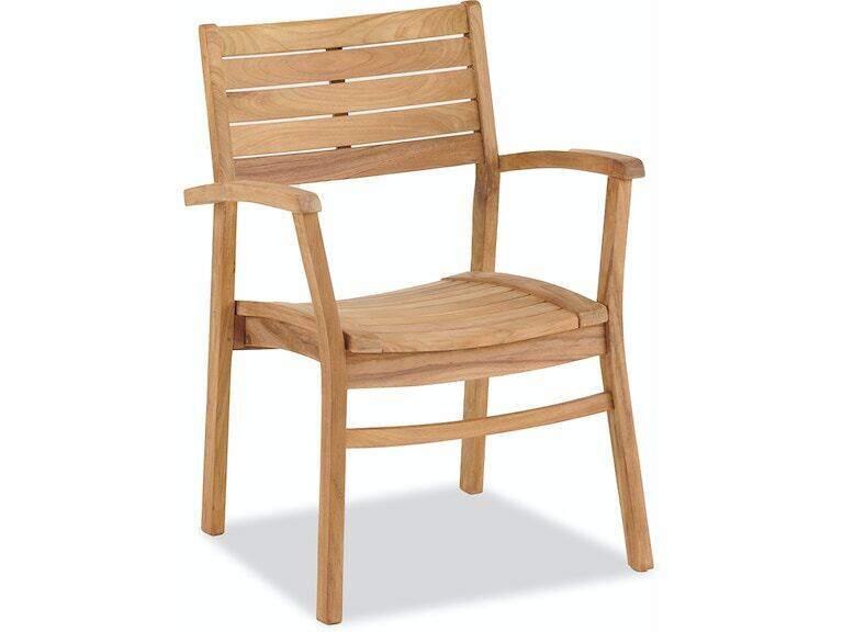 Solid Teak Stackable Dining Chair, Semco Outdoor Furniture