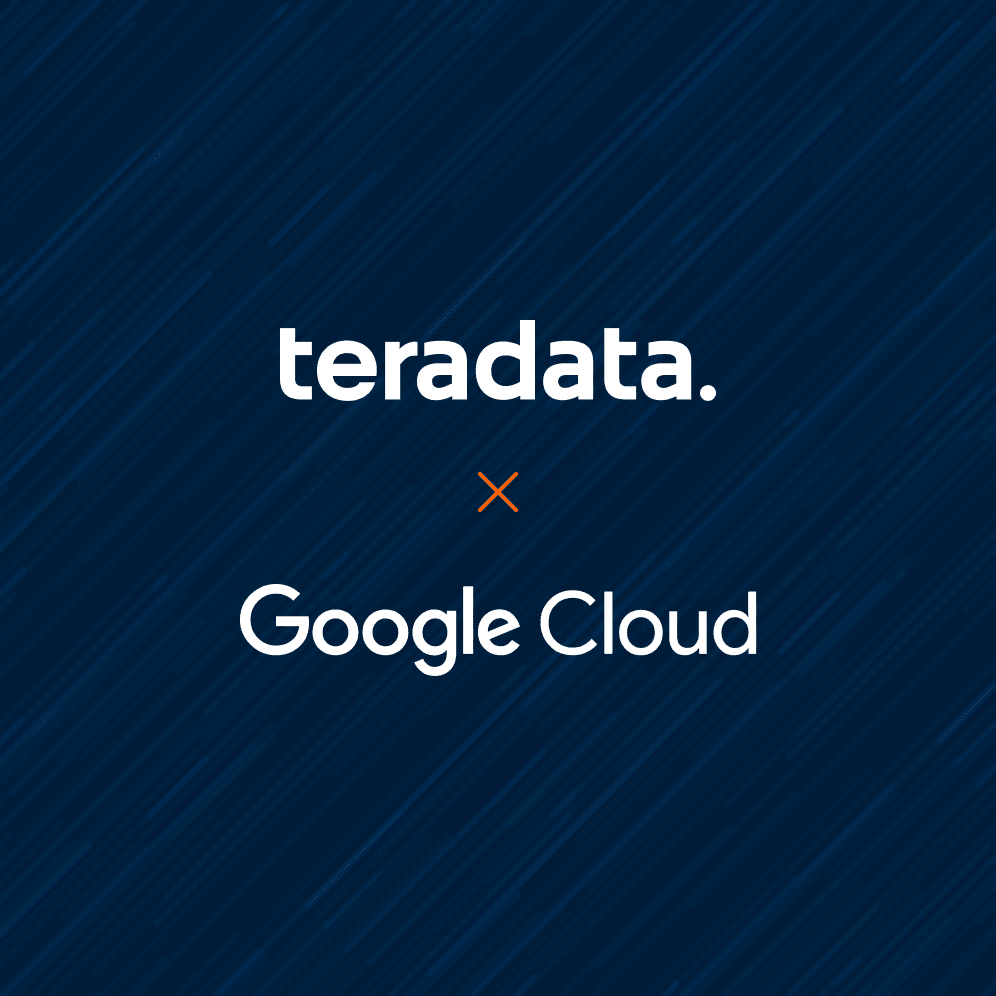 Teradata logo and Google Cloud logo