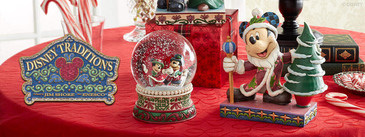 Disney Tradition Beauty and the Beast Castle Jim Shore Enesco Christmas ornament 