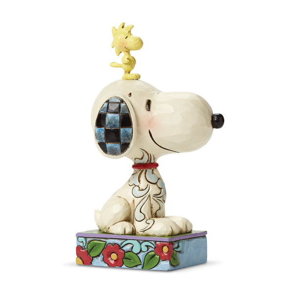 Jim Shore Peanuts 6007937 Snoopy & Woodstock with Heart Garland 