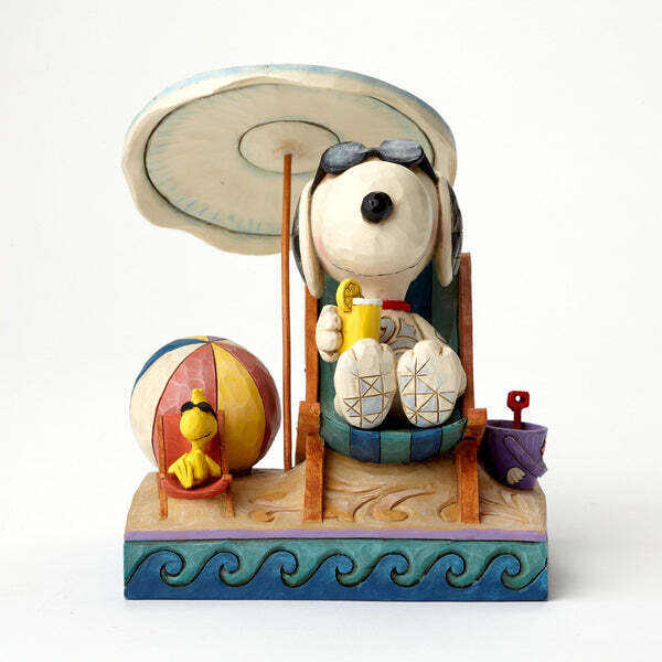 Enesco Peanuts by Jim Shore Holiday Snoopy Santa Miniature Figurine Multicolor 2.25 Inch 
