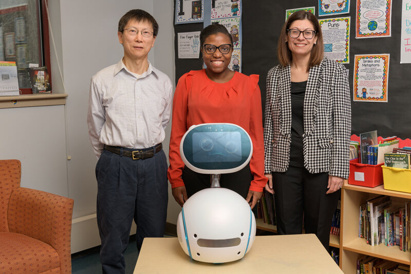 3 UD professors doing research on using robots to teach cyber safety to children