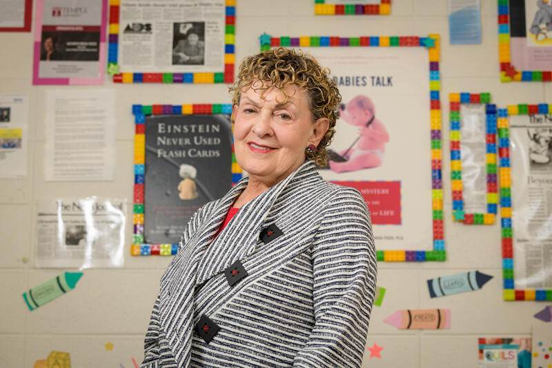 Roberta Michnick Golinkoff, Unidel H. Rodney Sharp Chair in the School of Education and director of the Child’s Play, Learning and Development Lab on campus.