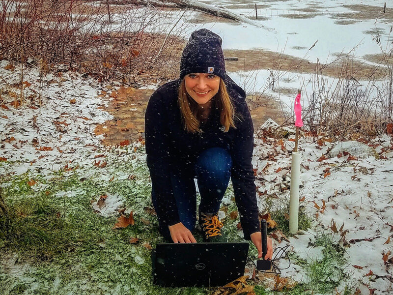 Mary Hingst is a doctoral student focused on water quality along our coastline. She is studying how the water we use for agriculture or for drinking water can become salty, due to sea level rise caused by climate change.