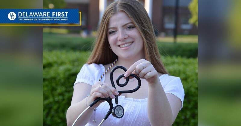 Lauren Lynch received the Alfred I. duPont Nursing Scholars Fund award to help pursue her education at UD. 