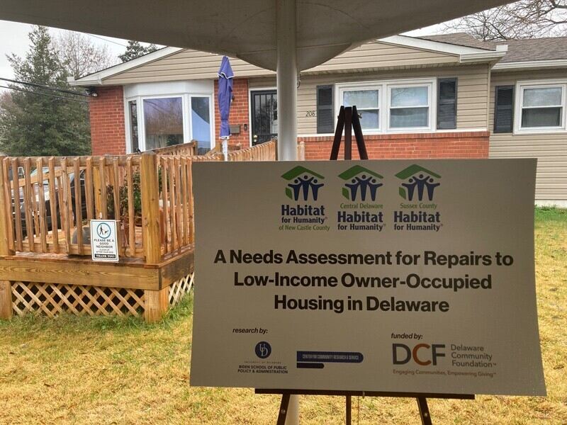 The Delaware Habitat for Humanity, with a unit in each of the state’s three counties, discussed its report at a press conference on Dec. 7, 2022.