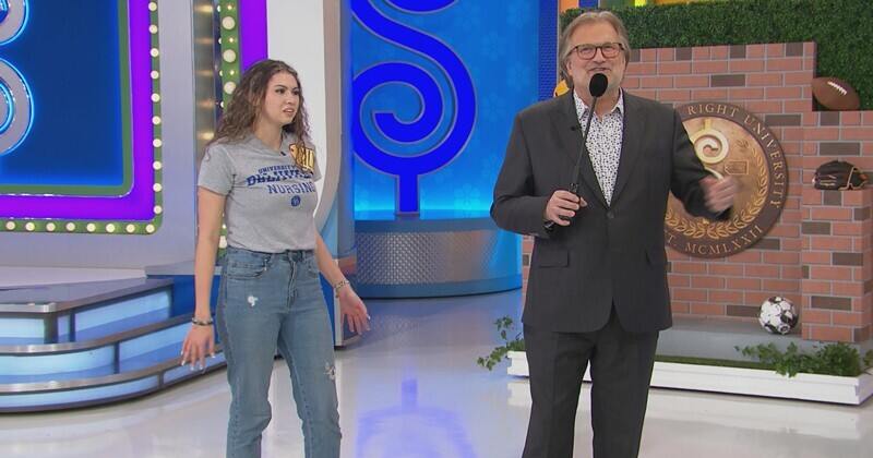 University of Delaware School of Nursing junior Lily Ramos hopes to win big and put a dent in funding her college education as she appears on “The Price is Right,” alongside host Drew Carey. 