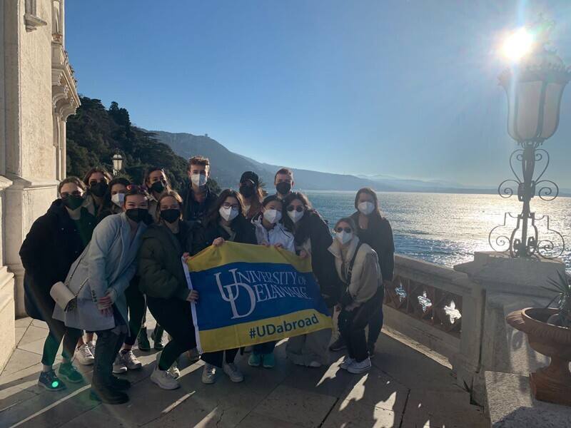 UD students visit Miramare Castle in an excursion to Trieste, Italy. 