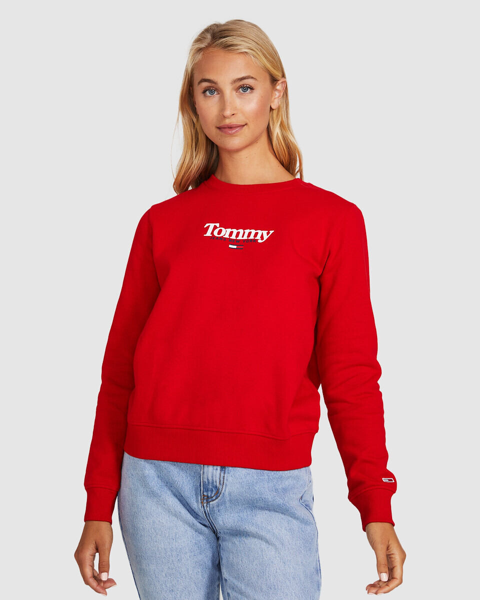 tommy jeans red jumper