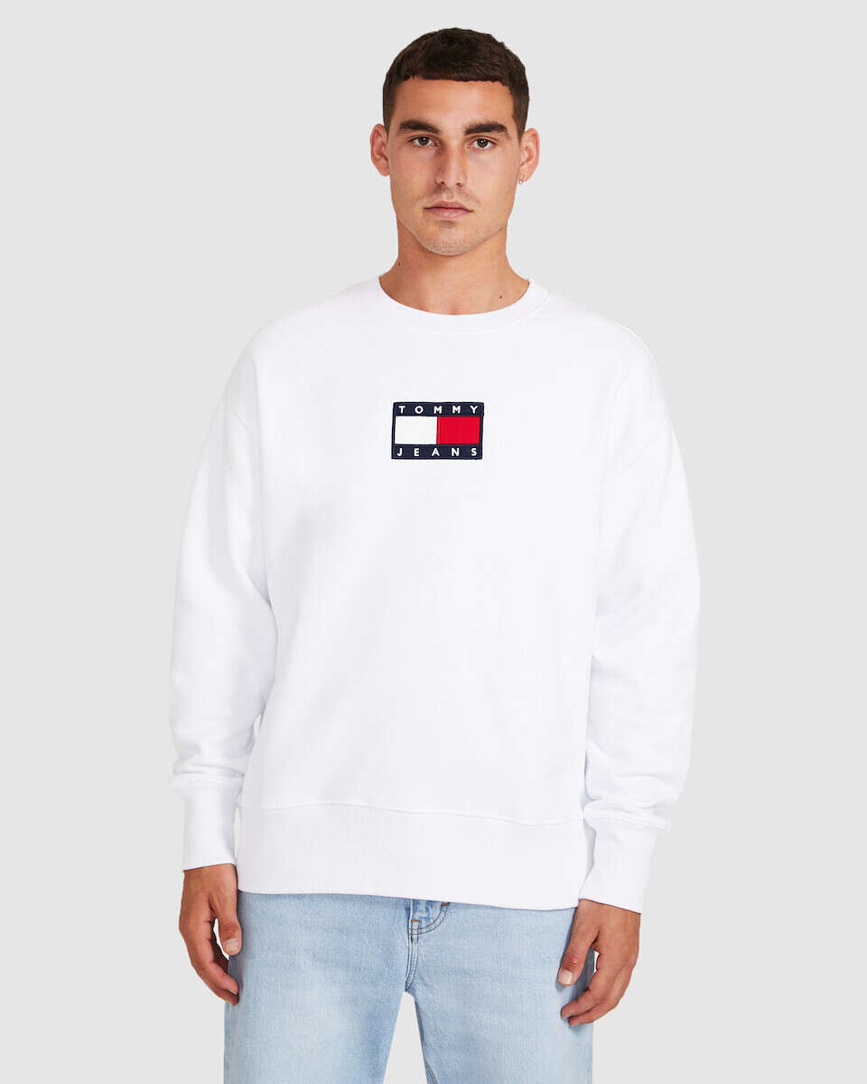 tommy jeans white jumper