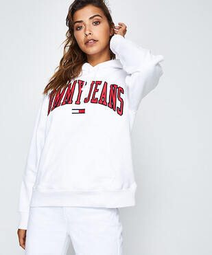 tommy jeans classics logo hoodie