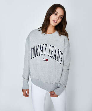 tommy jeans collegiate logo sweatshirt