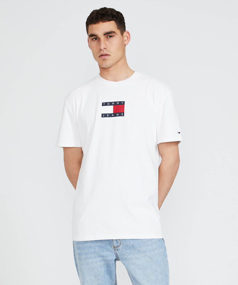 Tommy Jeans Small Flag T-shirt White 