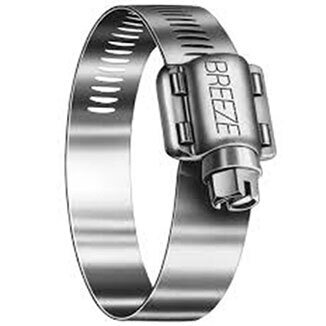 Breeze Jet Quick-Connect Aero-Seal Large Worm Hose Clamp Stainless Steel 6.5-12" 