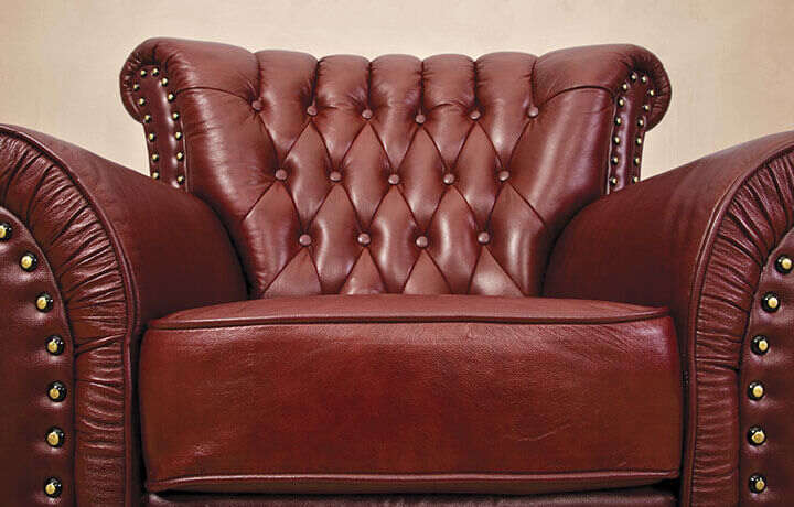Clean leather chair