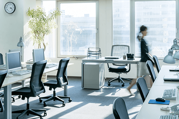 Professionally clean office space