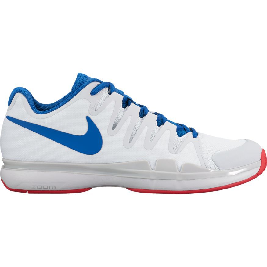 Nike Zoom Vapor 9.5 Tour Men's Tennis Shoe - White/Blue