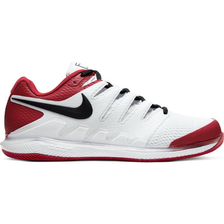 Air Zoom Vapor X Men's Hard Court Tennis Shoe - White/Red