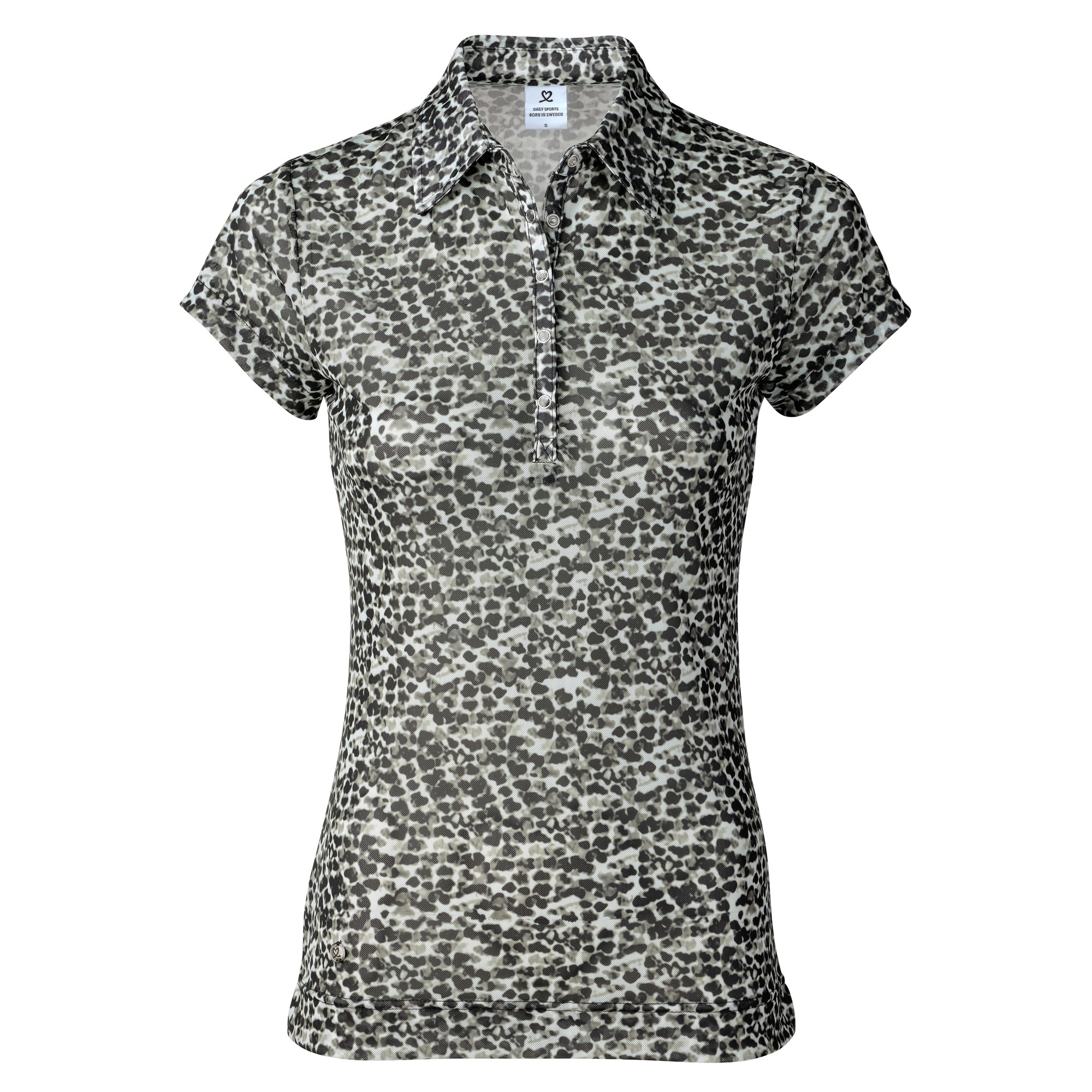 leopard print golf shirt