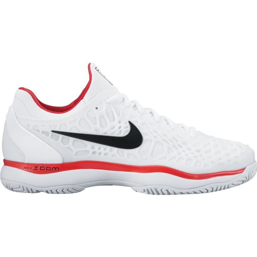 Nike Zoom Cage 3 Men's Tennis Shoe - White/Black/Red