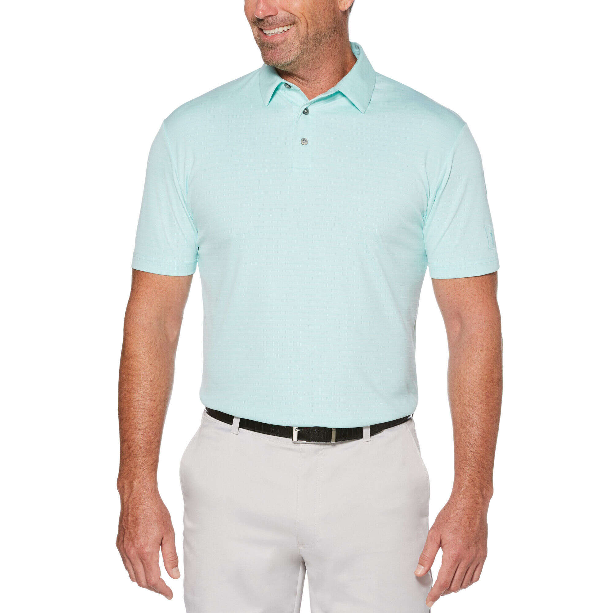 PGA TOUR Men's Stripe Performance Polo Shirt in Size 2XL in 2 Styles 