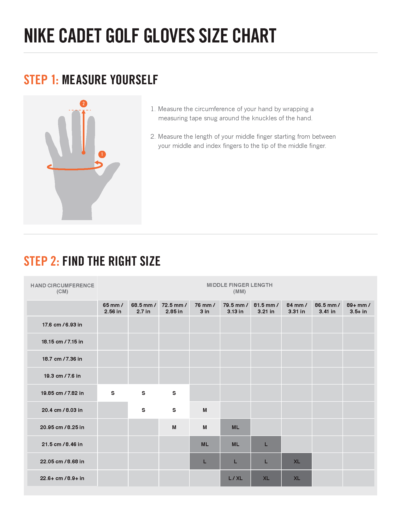 nike size guide