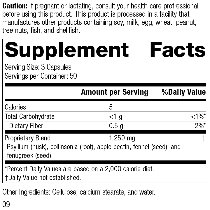 Gastro-Fiber® Supplement Facts