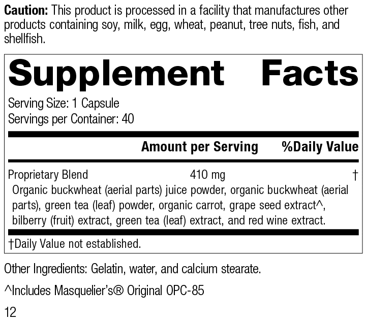 OPC Synergy® Supplement Facts